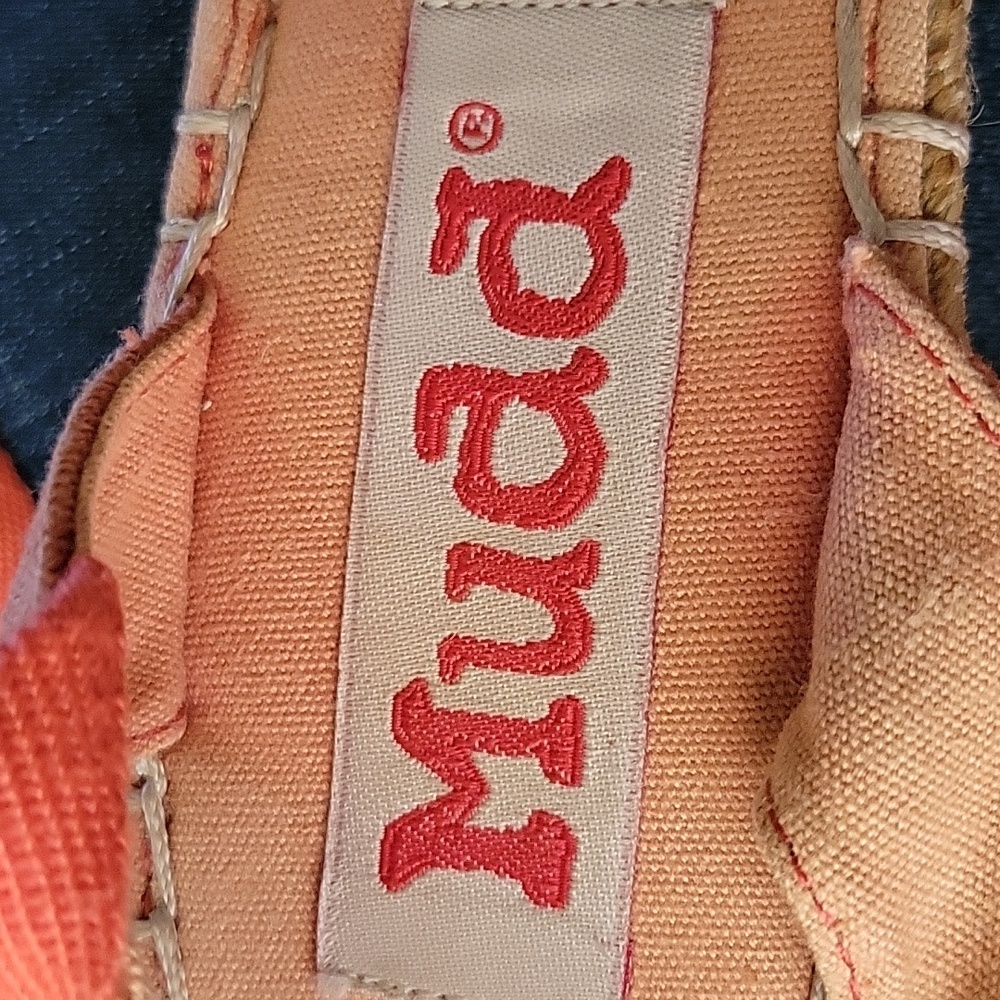 Vintage Mudd Sandals Vintage 90s Fabric Embroidery Boho Size 6M Bohemian Shoes - Picture 8 of 9